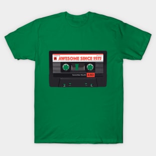 Classic Cassette Tape Mixtape - Awesome Since 1975 Birthday Gift T-Shirt